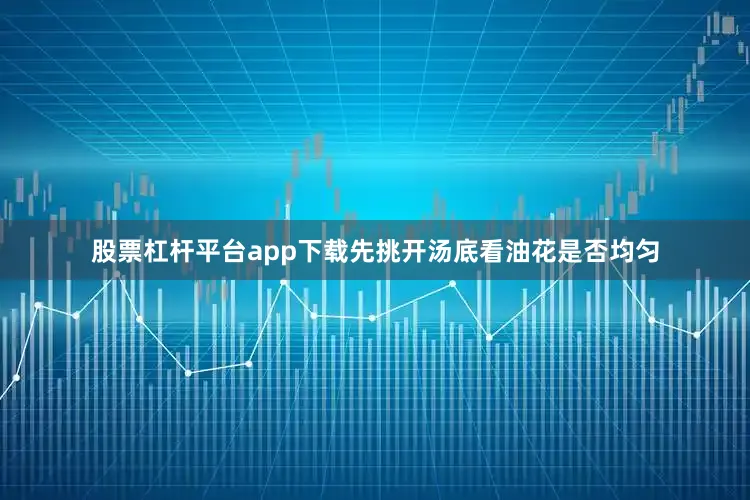 股票杠杆平台app下载先挑开汤底看油花是否均匀
